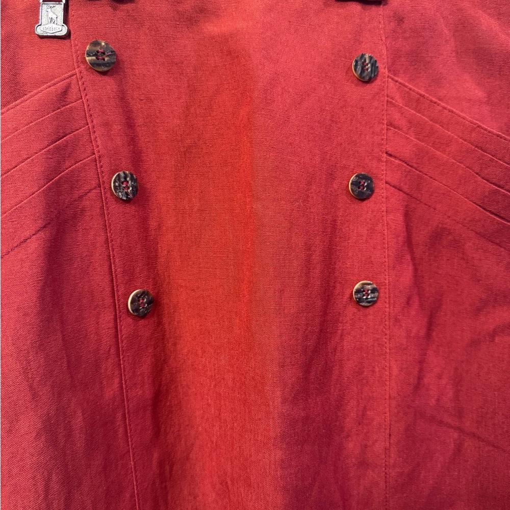 Elegant Red A-Line Skirt